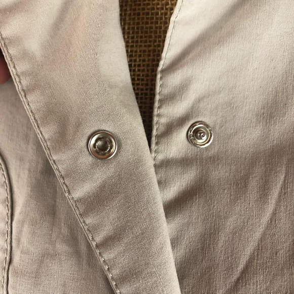 Mexx Beige Button Front Long Sleeve Jacket Sz 12 - Picture 7 of 11